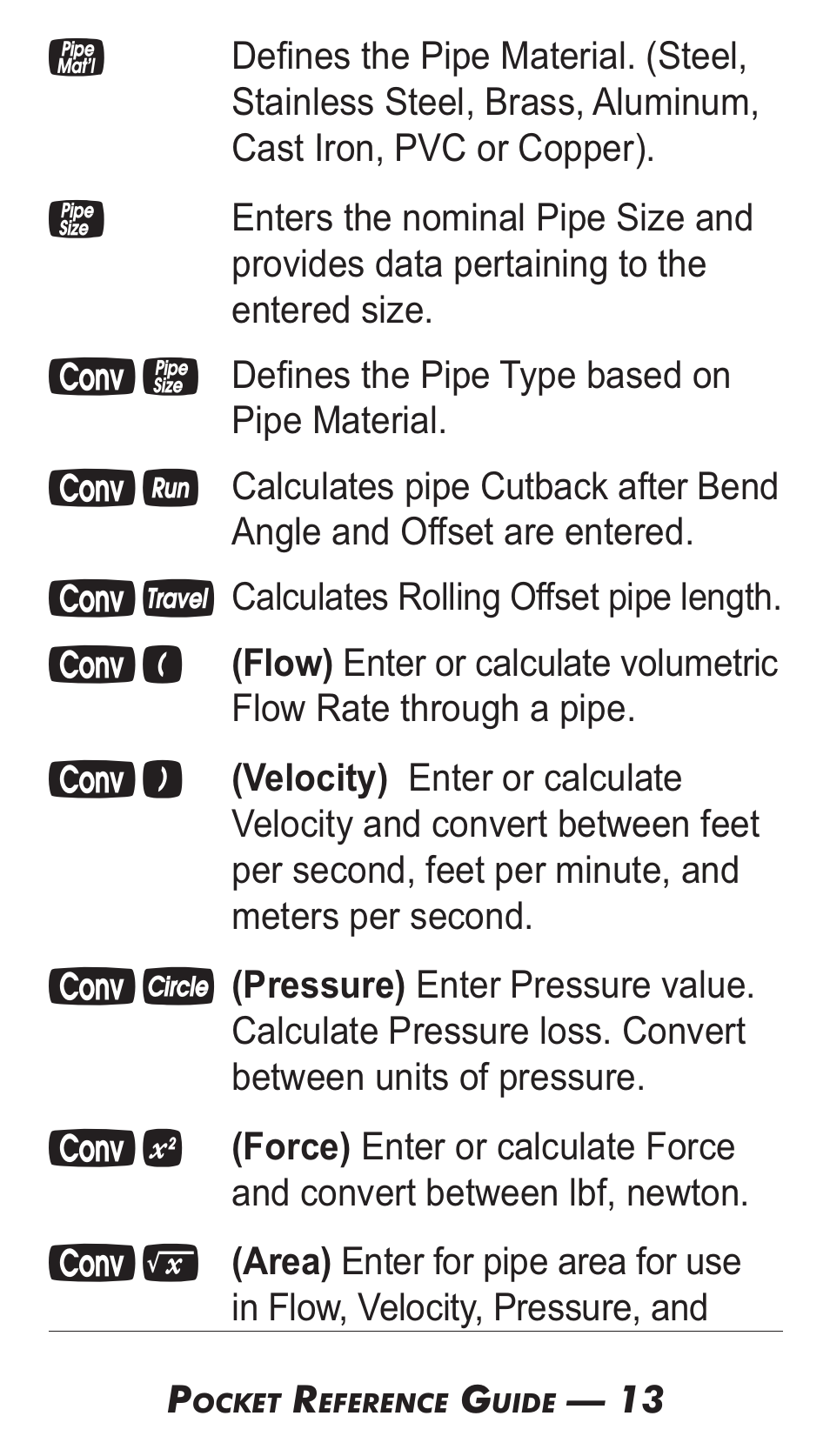Calculated Industries 4095-B Pocket Reference Guide User Manual | Page 12 / 38