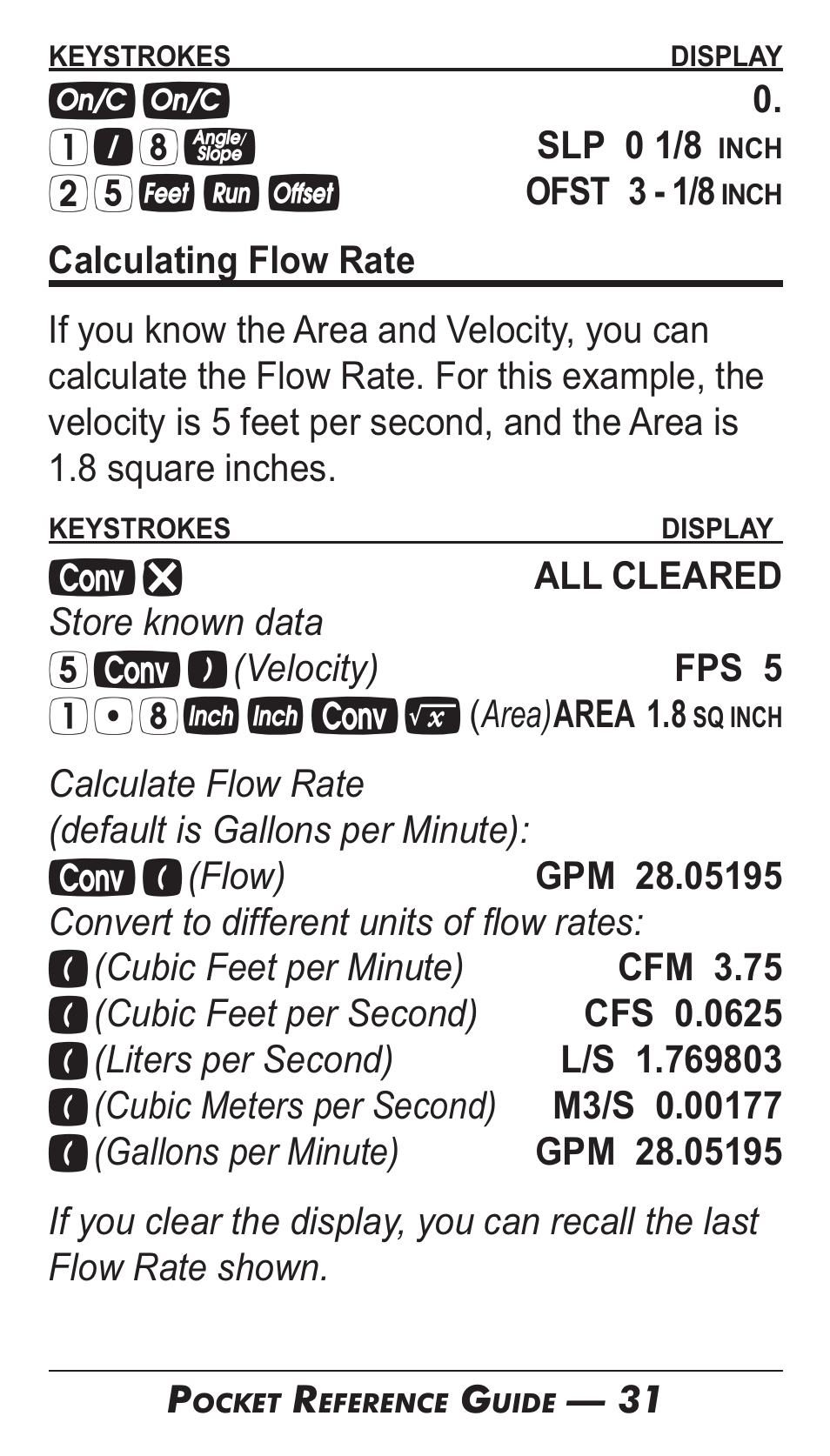 Calculated Industries 4095-B Pocket Reference Guide User Manual | Page 30 / 38