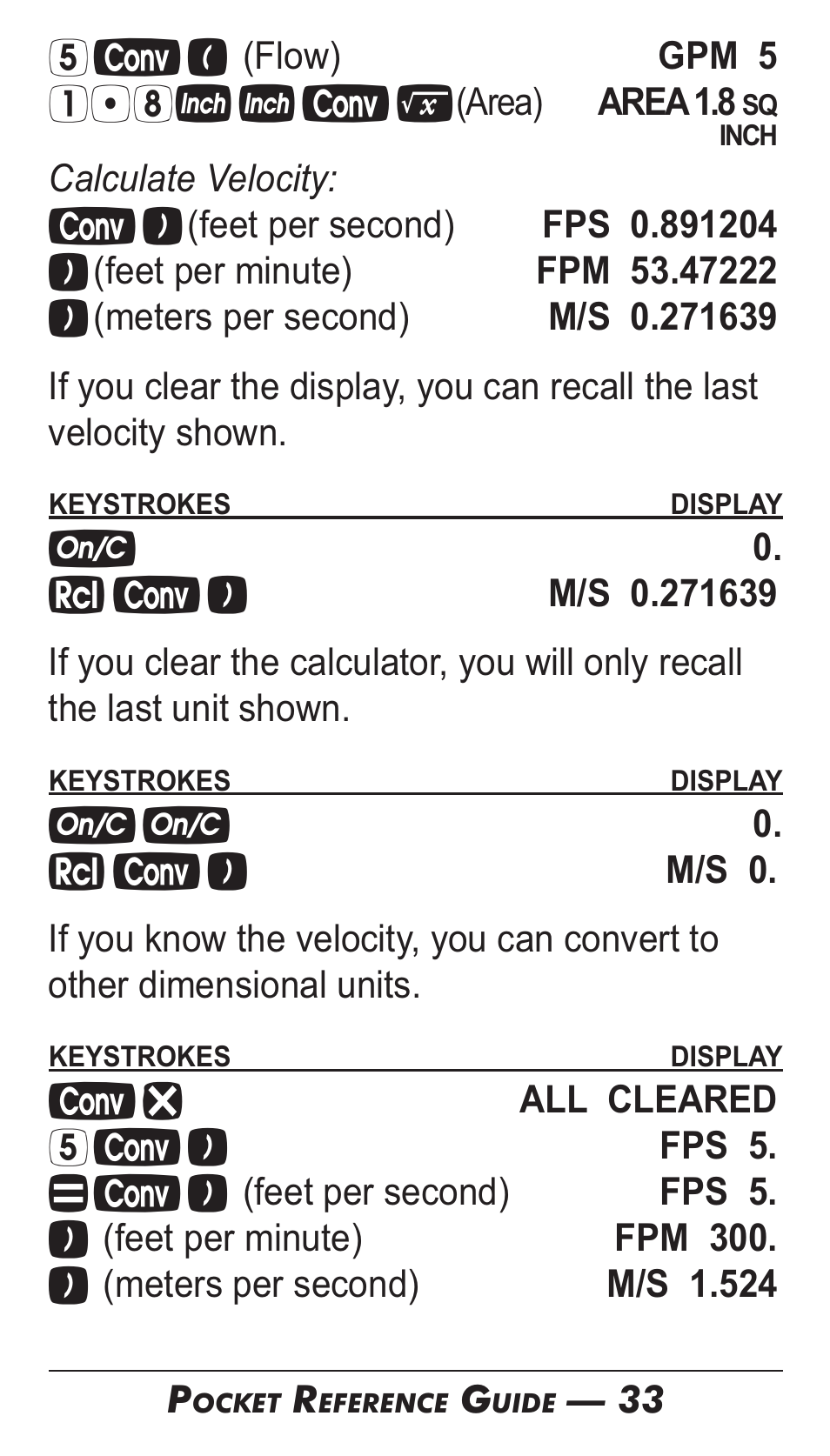 Calculated Industries 4095-B Pocket Reference Guide User Manual | Page 32 / 38