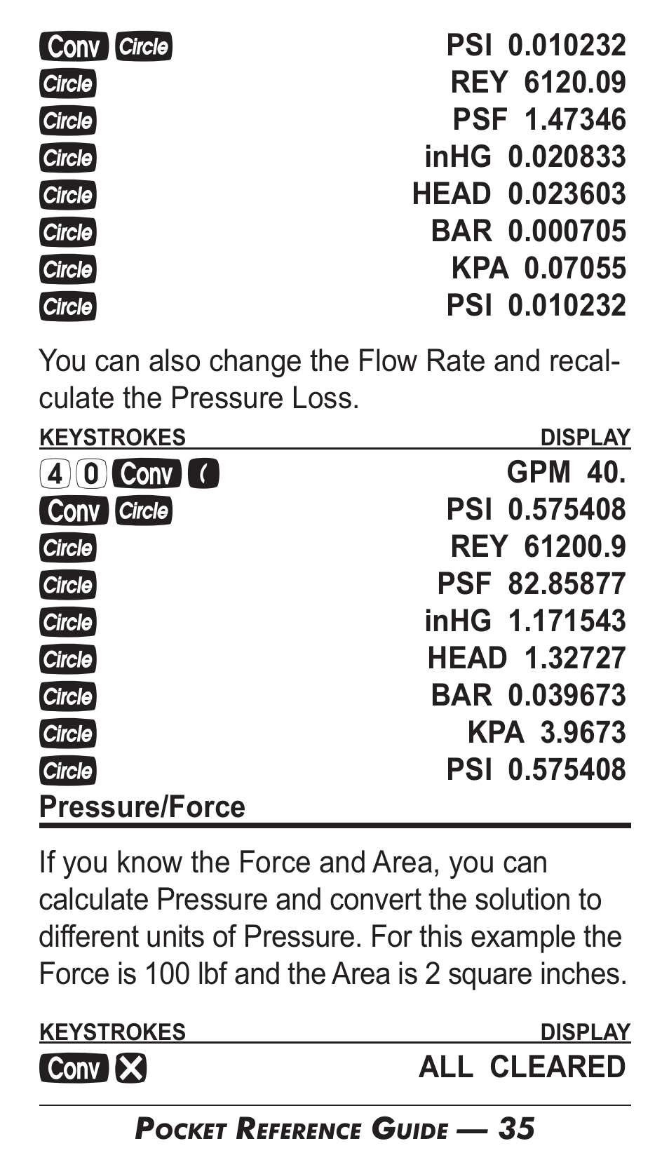 Calculated Industries 4095-B Pocket Reference Guide User Manual | Page 34 / 38