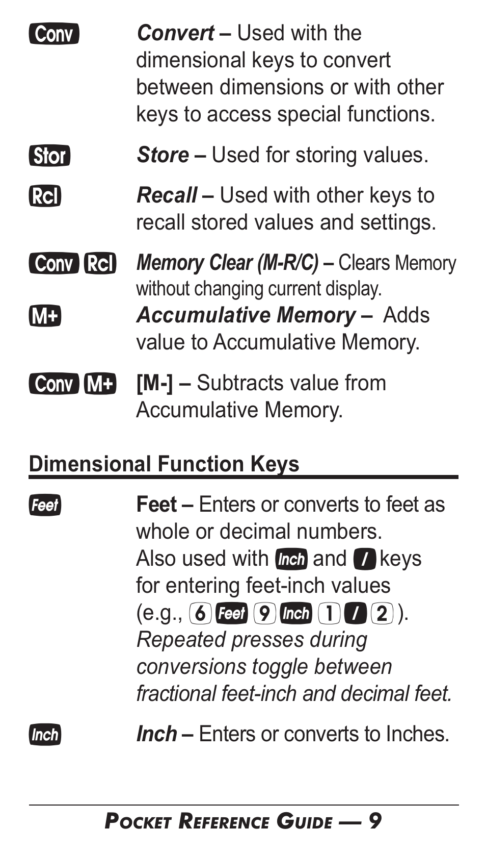 Calculated Industries 4095-B Pocket Reference Guide User Manual | Page 8 / 38