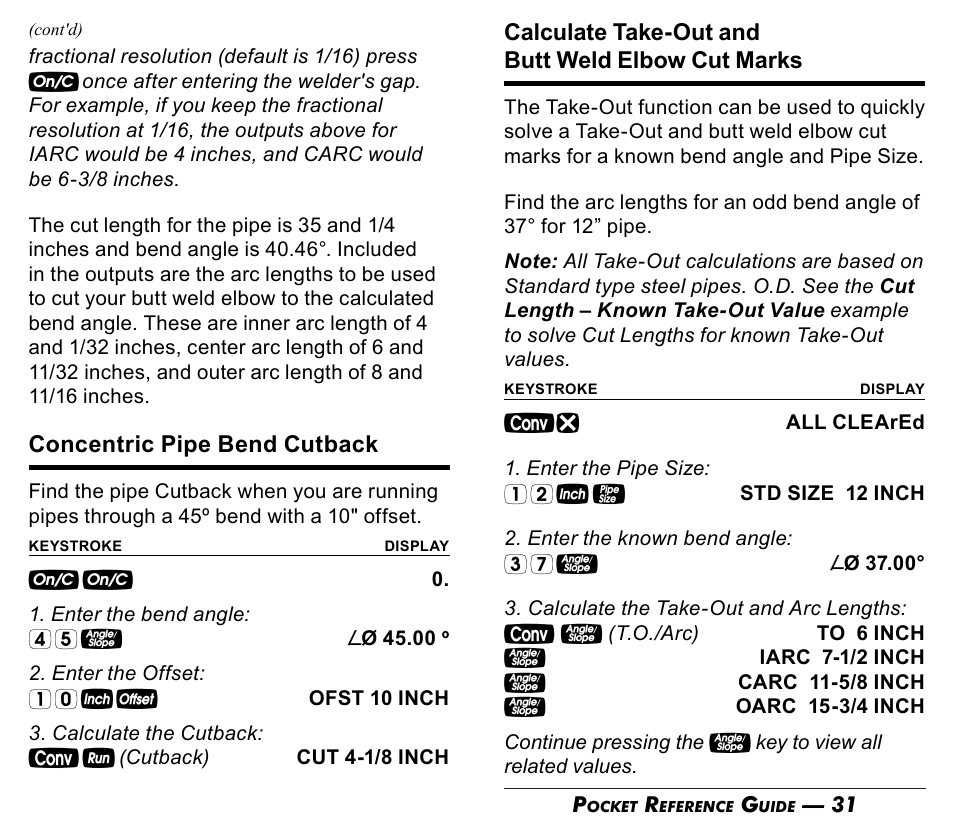 Calculated Industries 4095-C Pocket Reference Guide User Manual | Page 17 / 23