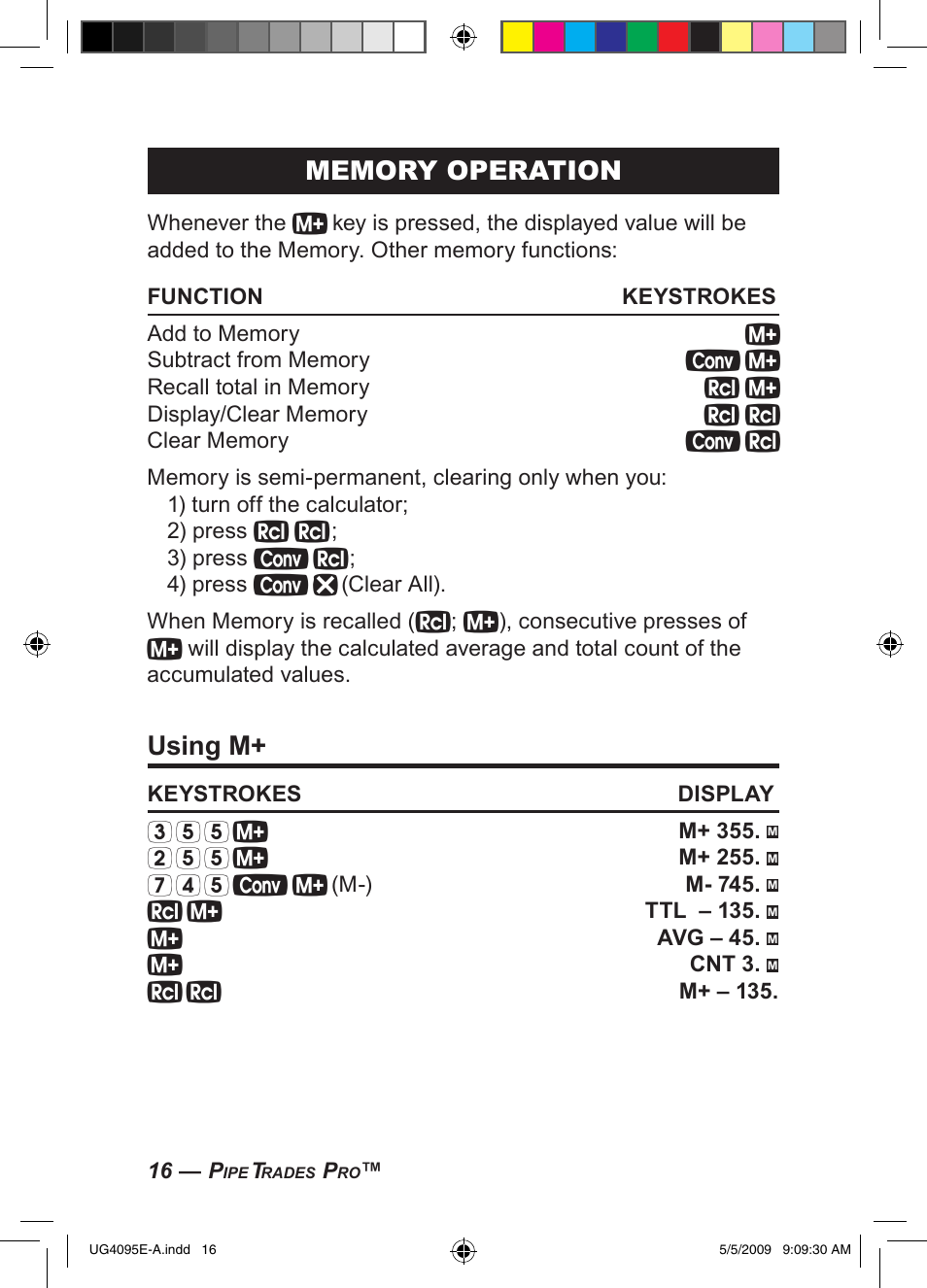 Using m | Calculated Industries 4095-A User Guide User Manual | Page 18 / 50