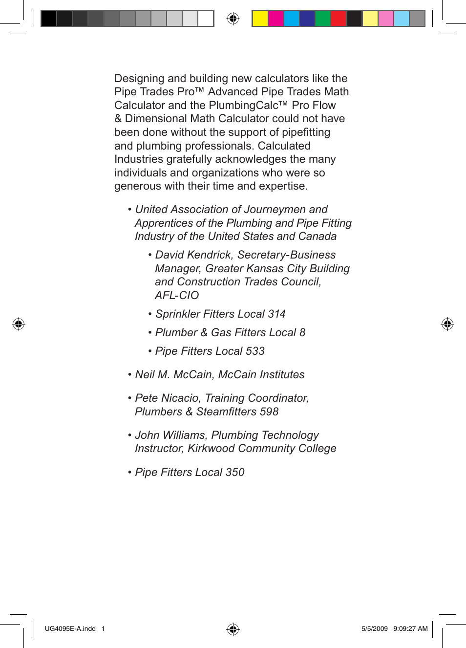 Calculated Industries 4095-A User Guide User Manual | Page 2 / 50