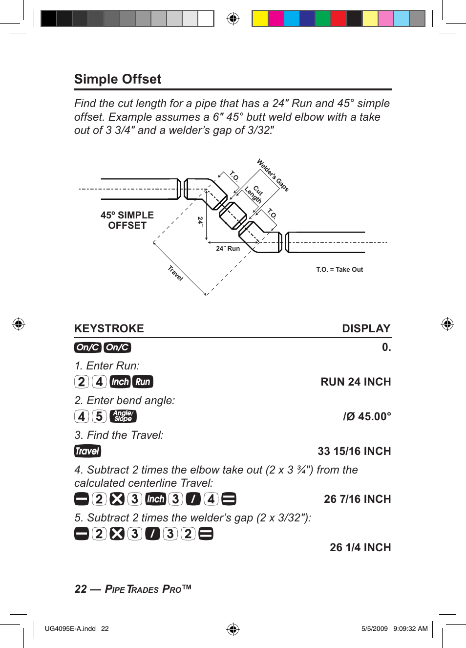 Simple offset | Calculated Industries 4095-A User Guide User Manual | Page 24 / 50