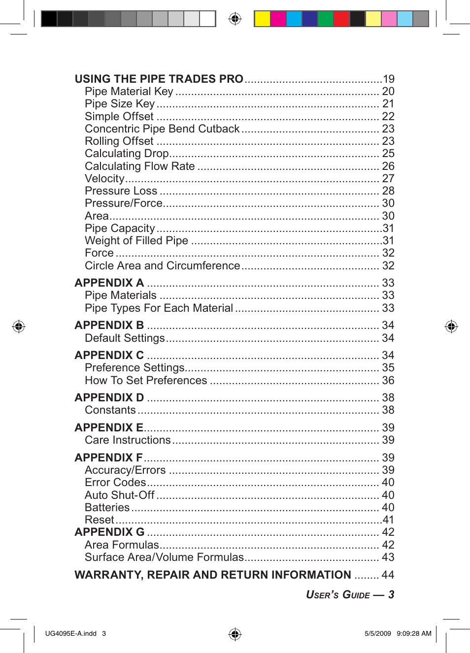 Calculated Industries 4095-A User Guide User Manual | Page 5 / 50