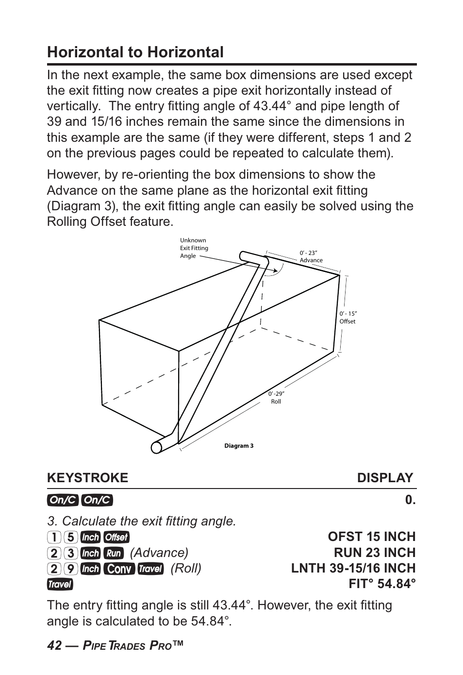 Horizontal to horizontal | Calculated Industries 4095-B User Guide User Manual | Page 42 / 68