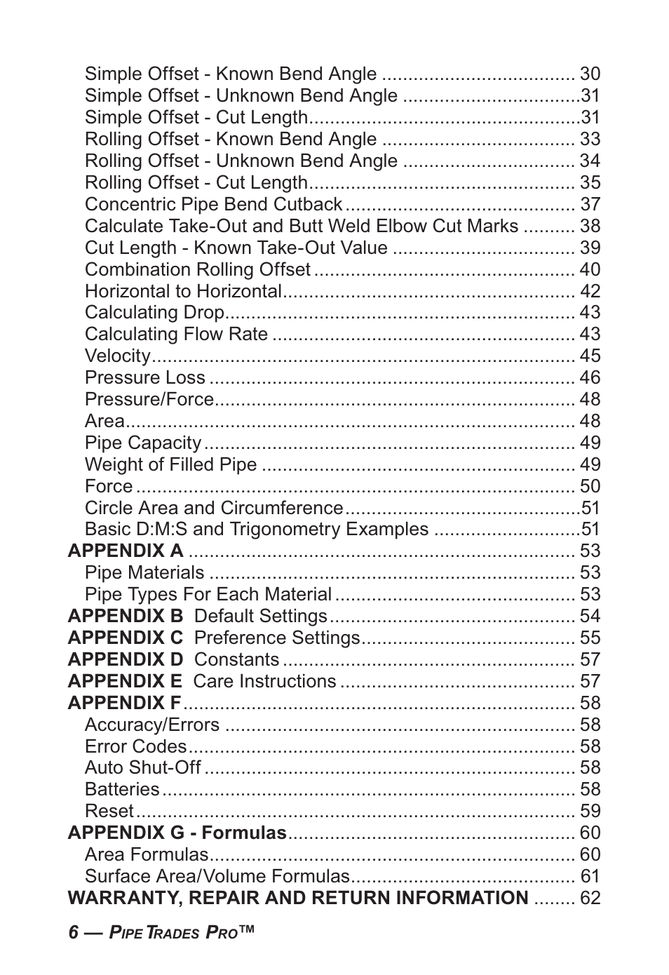 Calculated Industries 4095-B User Guide User Manual | Page 6 / 68