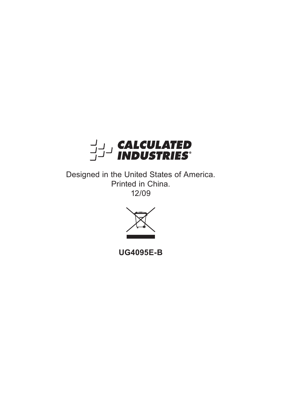 Calculated Industries 4095-B User Guide User Manual | Page 68 / 68