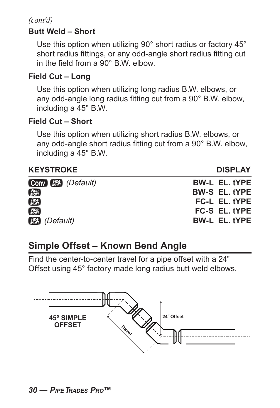 Simple offset – known bend angle | Calculated Industries 4095-C User Guide User Manual | Page 29 / 65
