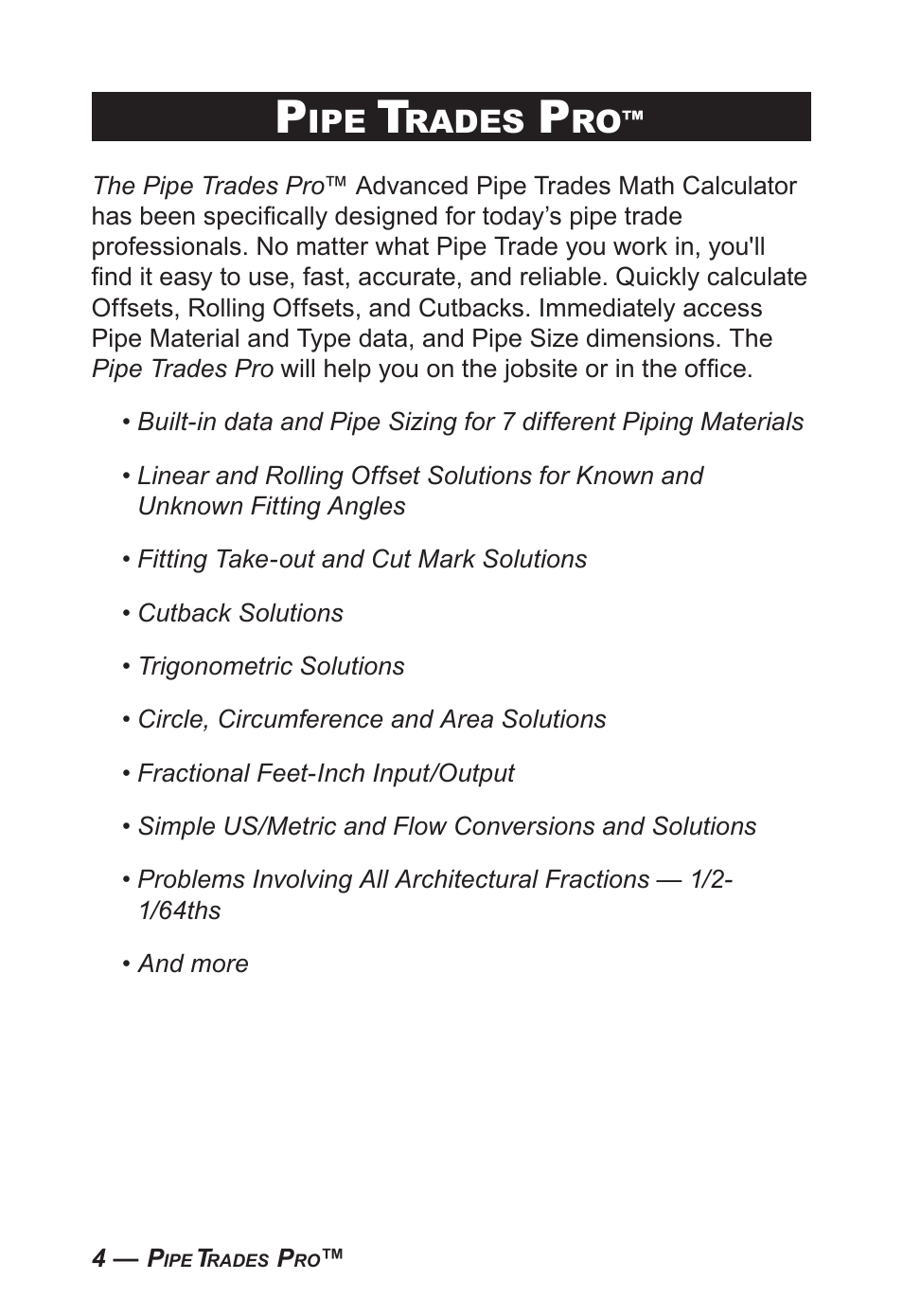Rades | Calculated Industries 4095-C User Guide User Manual | Page 3 / 65