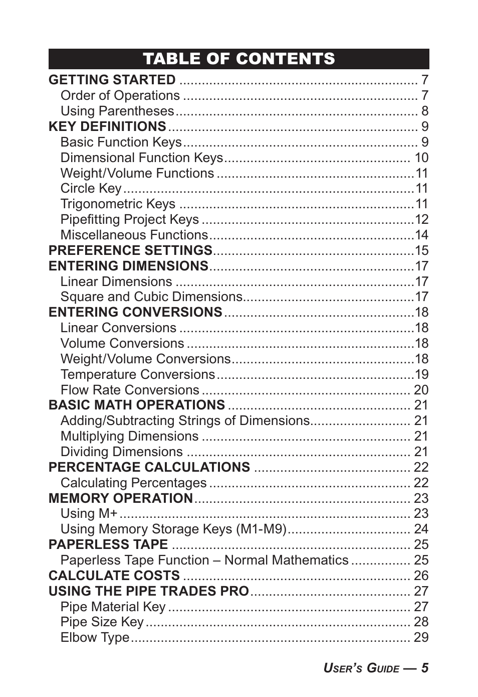 Calculated Industries 4095-C User Guide User Manual | Page 4 / 65