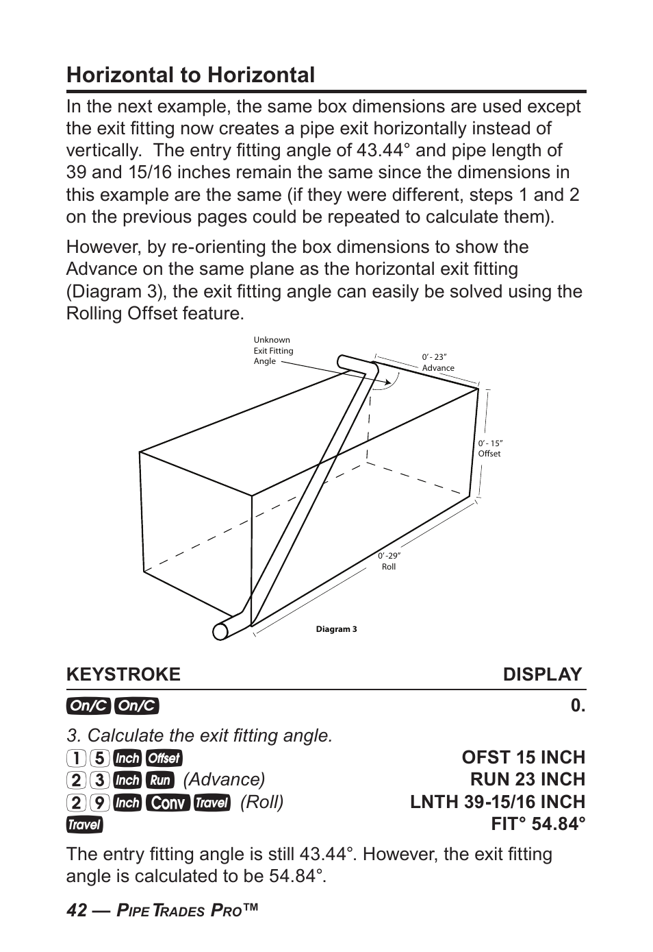 Horizontal to horizontal | Calculated Industries 4095-C User Guide User Manual | Page 41 / 65
