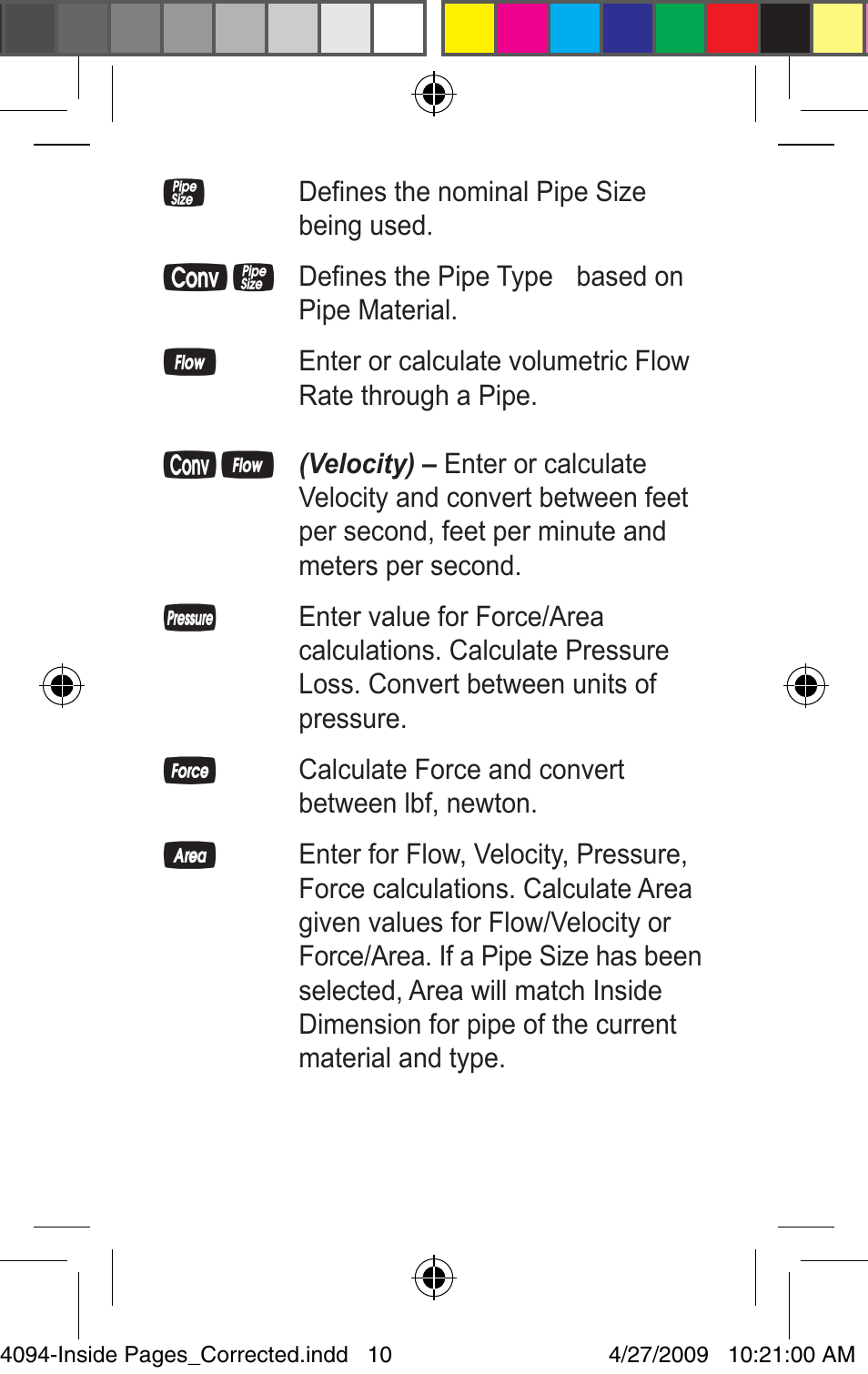 Calculated Industries 4094 Pocket Reference Guide User Manual | Page 10 / 38