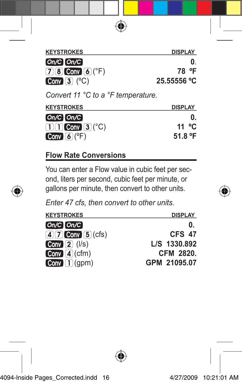 Calculated Industries 4094 Pocket Reference Guide User Manual | Page 16 / 38