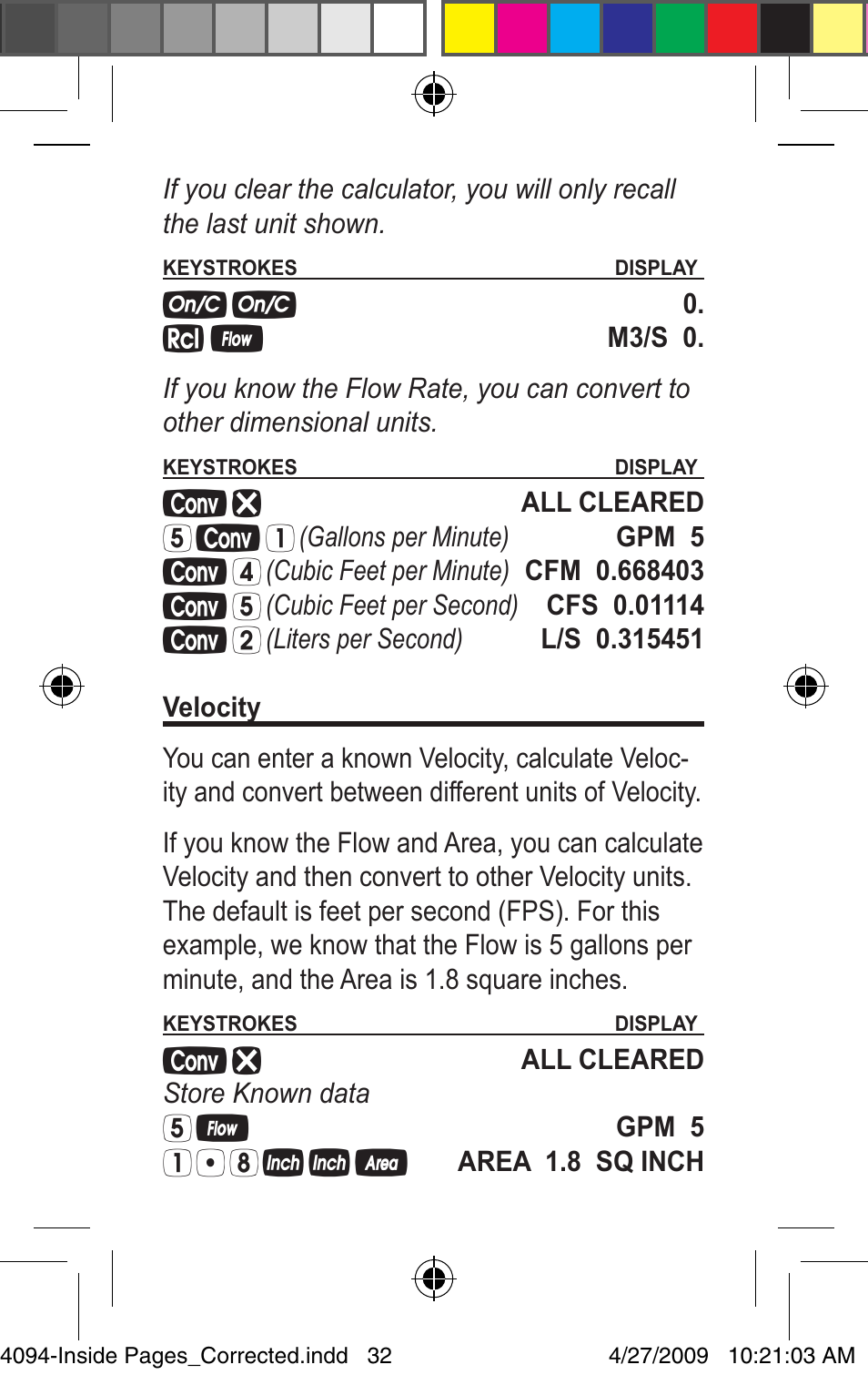 Calculated Industries 4094 Pocket Reference Guide User Manual | Page 32 / 38
