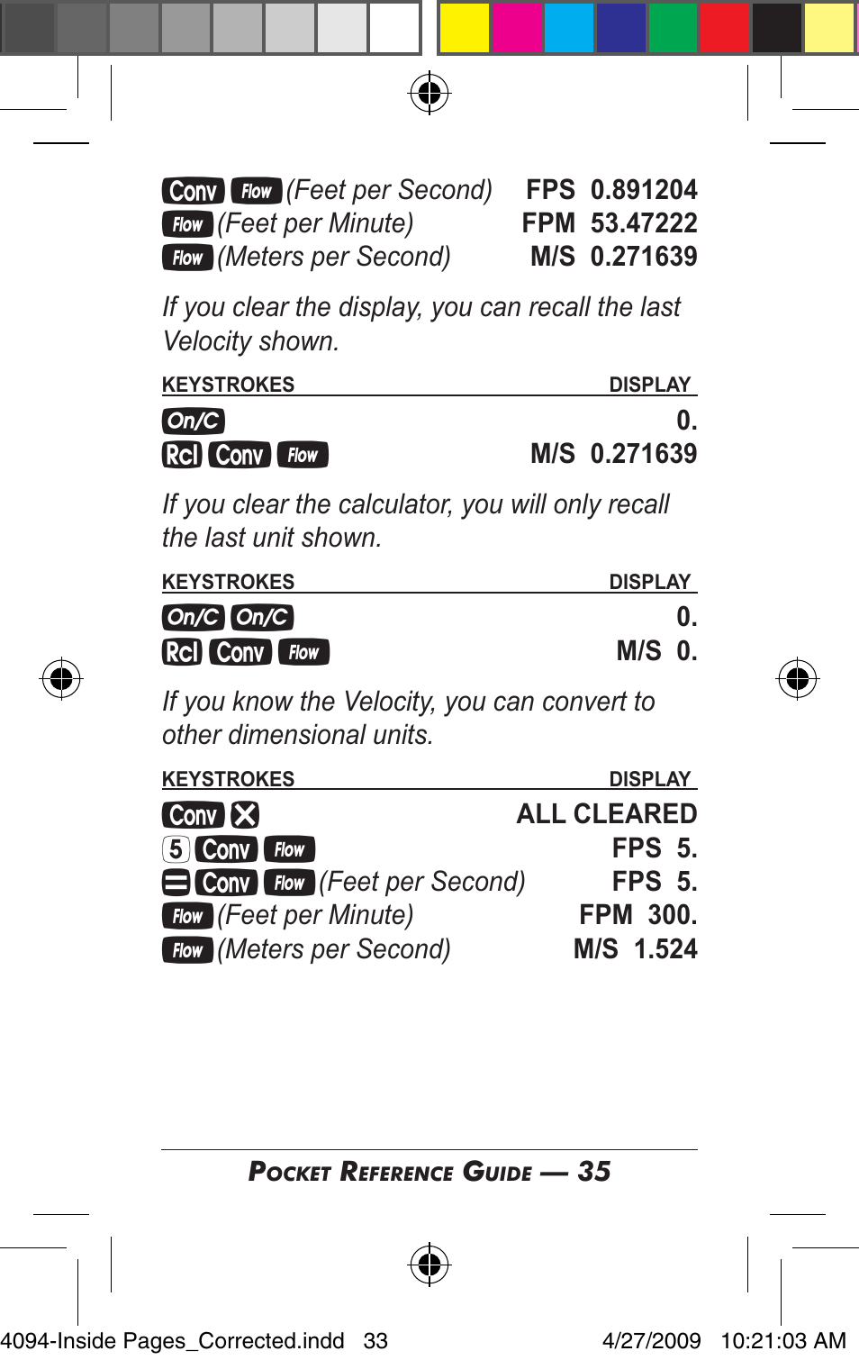 Calculated Industries 4094 Pocket Reference Guide User Manual | Page 33 / 38