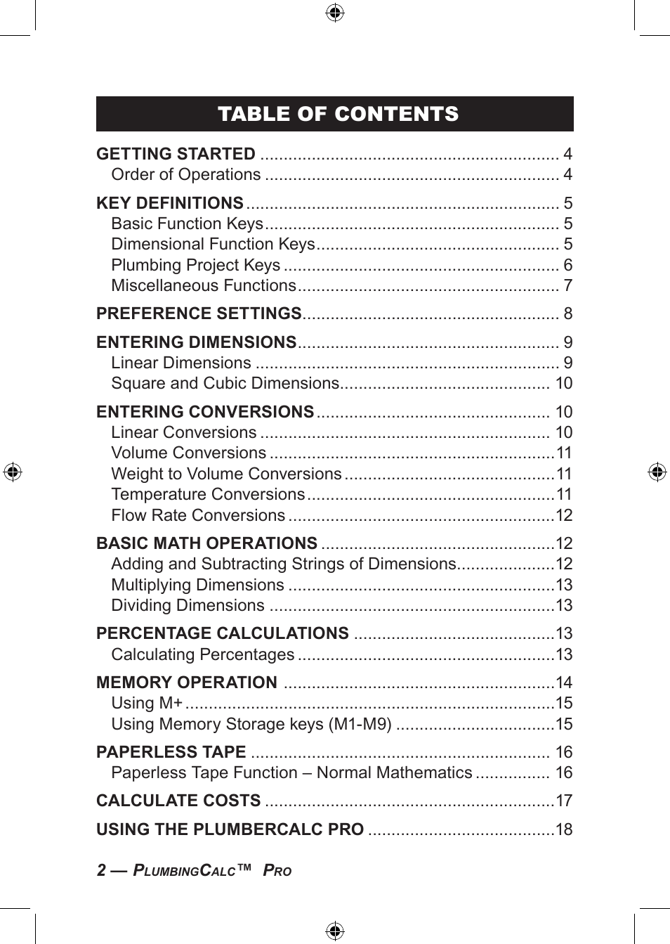 Calculated Industries 4094 User Guide User Manual | Page 4 / 44