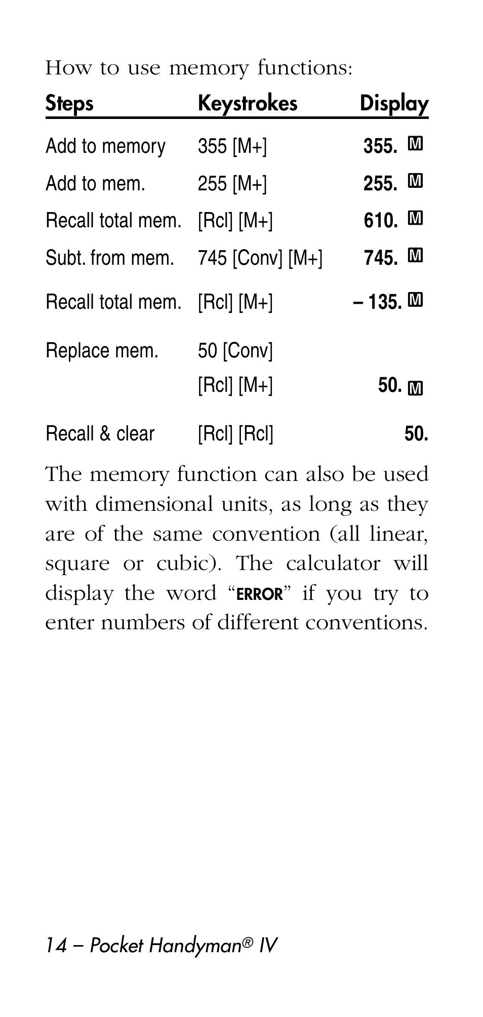 Calculated Industries 8545 User Manual | Page 14 / 48