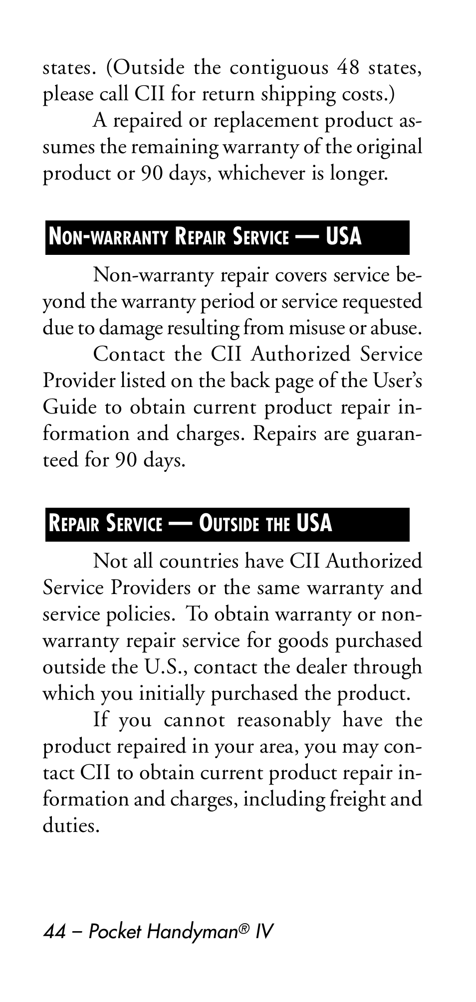 Calculated Industries 8545 User Manual | Page 44 / 48