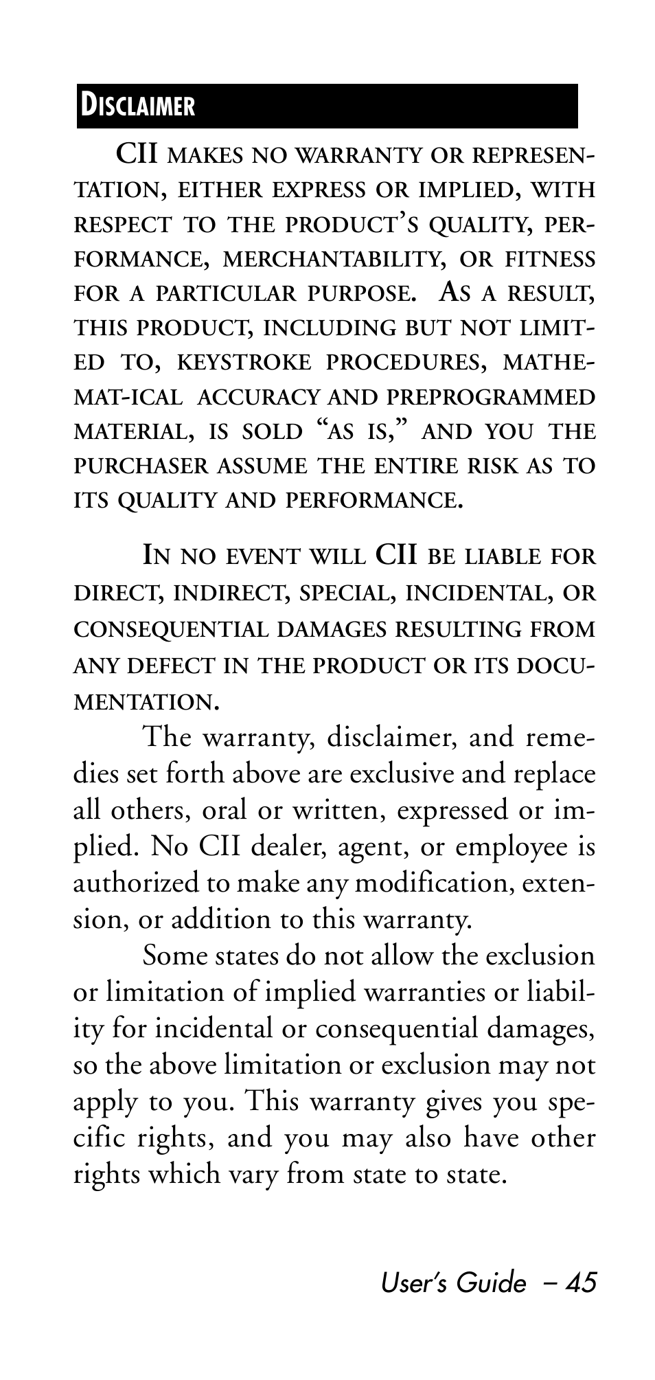 Calculated Industries 8545 User Manual | Page 45 / 48