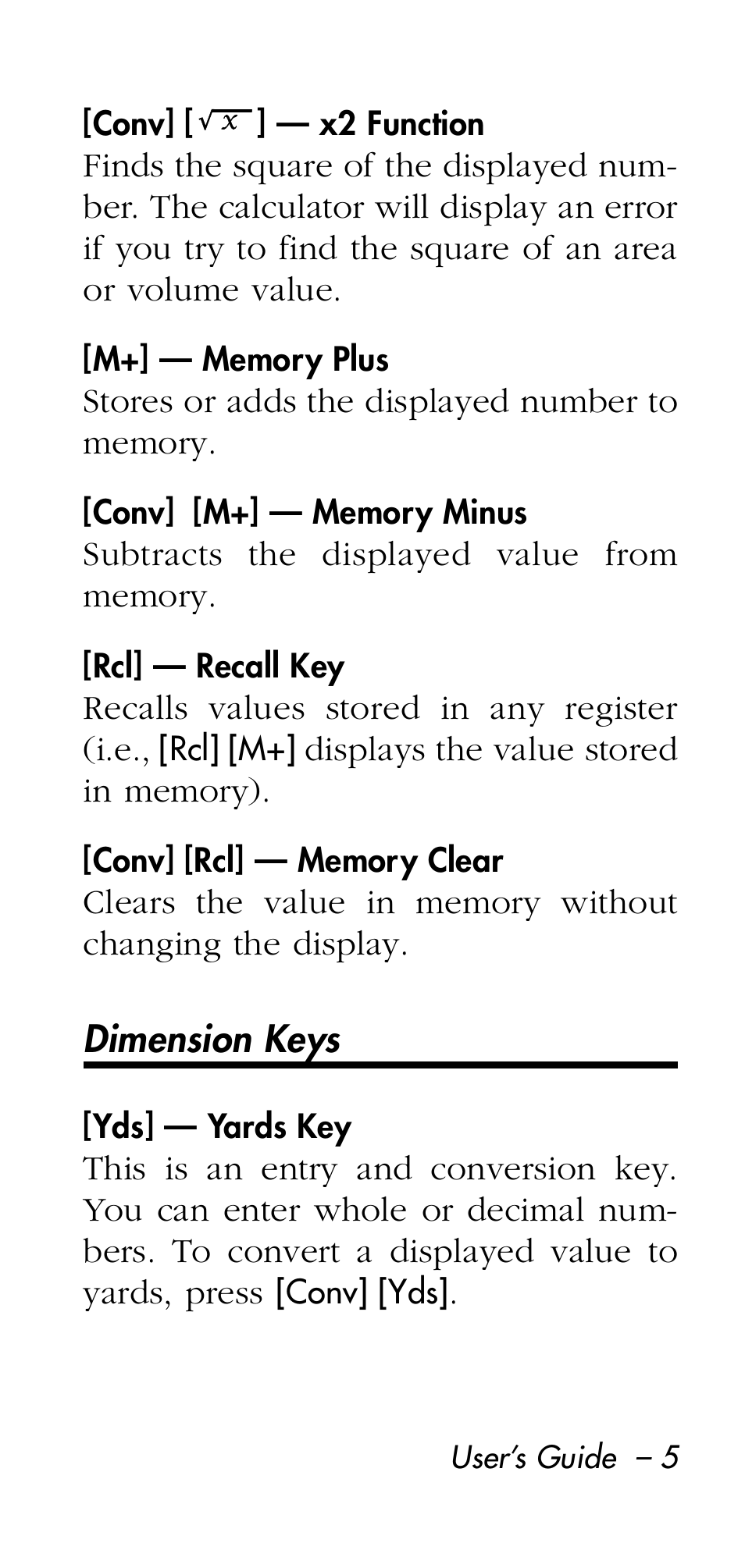 Calculated Industries 8545 User Manual | Page 5 / 48