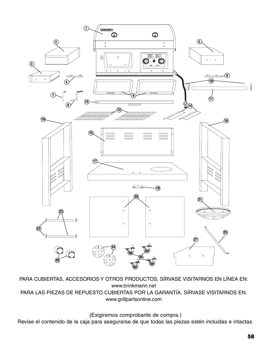 Brinkmann Charcoal/Gas Grill User Manual | Page 59 / 68