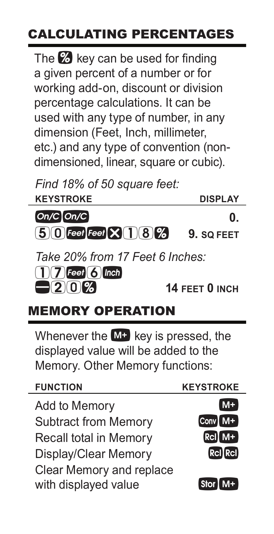 50ff*18 | Calculated Industries 4400 User Manual | Page 19 / 50