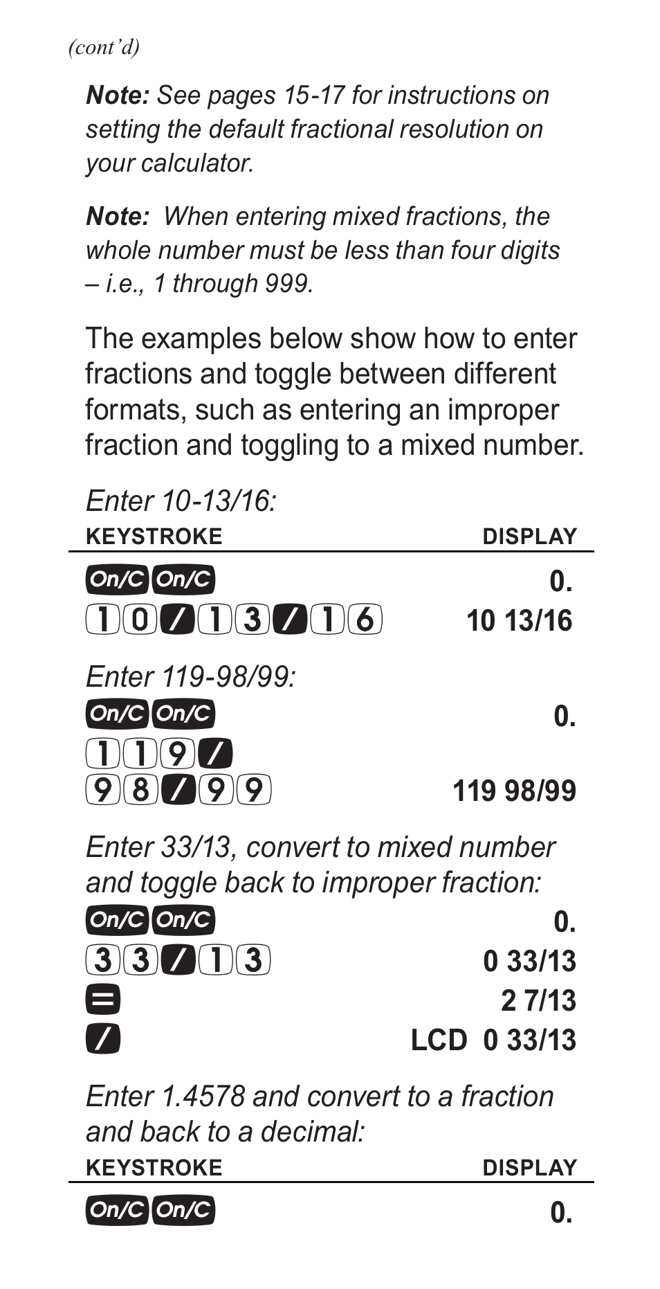 Calculated Industries 4400 User Manual | Page 27 / 50
