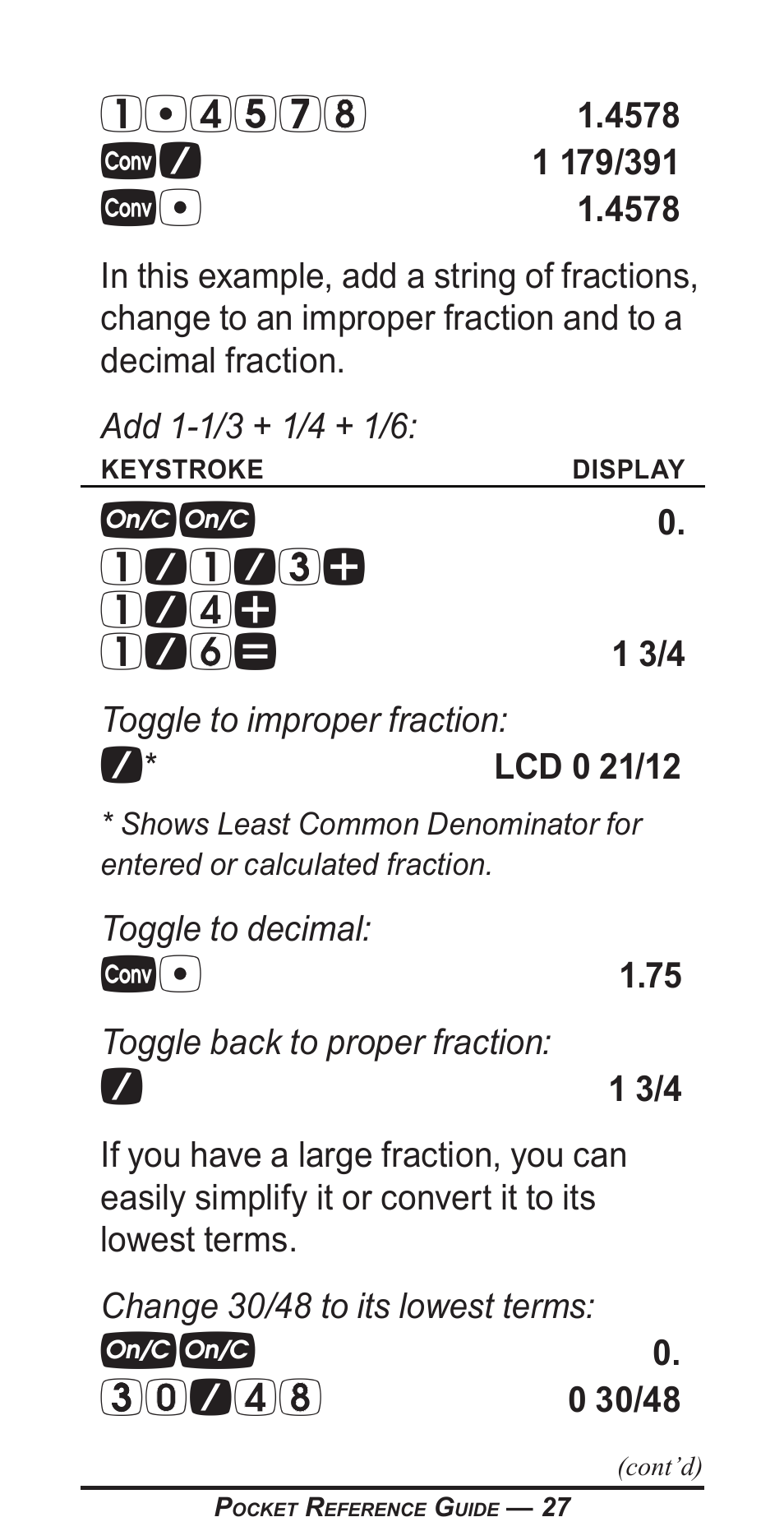 Calculated Industries 4400 User Manual | Page 28 / 50