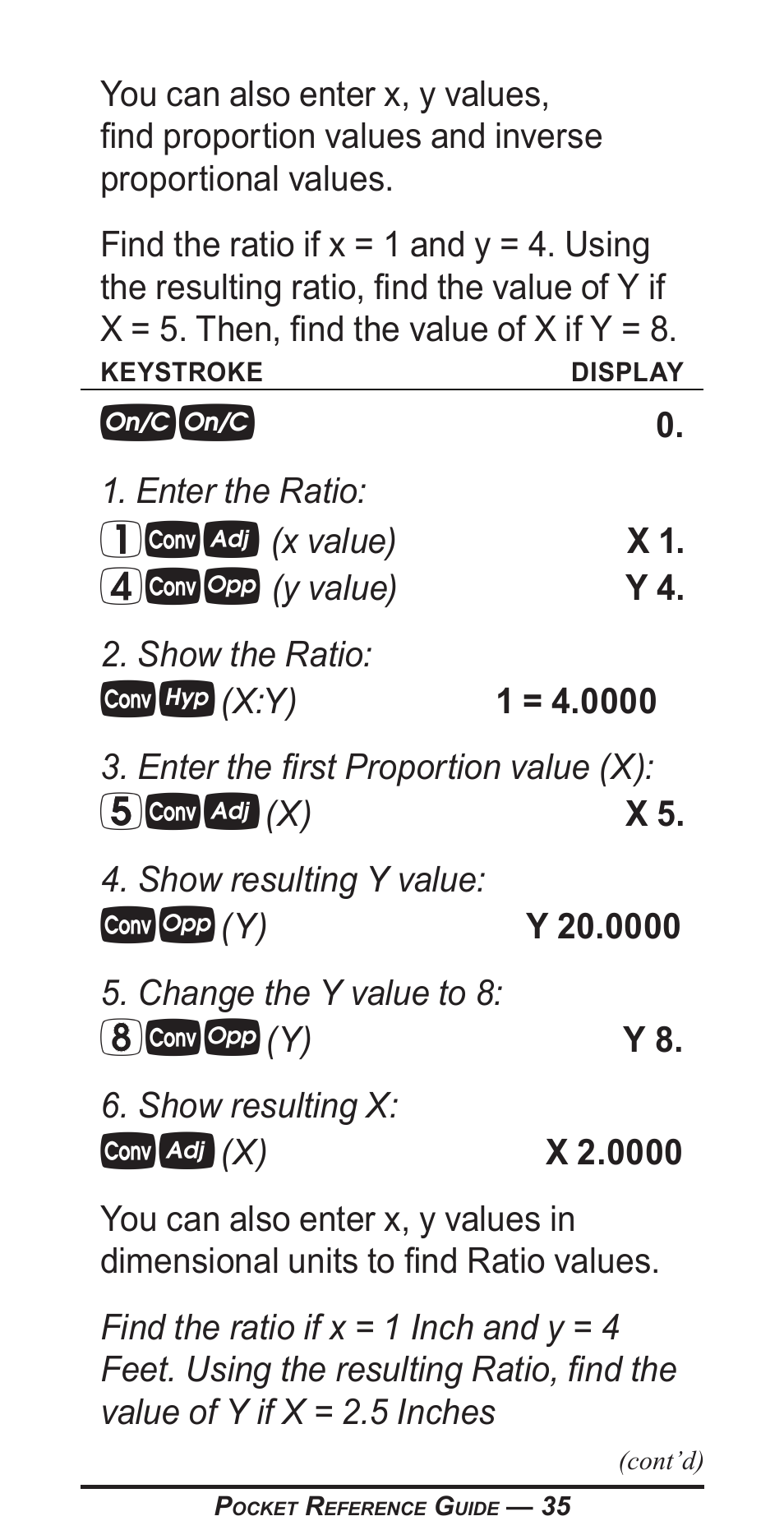 Calculated Industries 4400 User Manual | Page 36 / 50