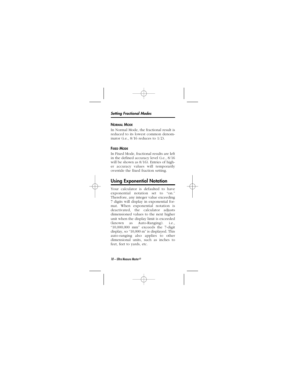 Using exponential notation | Calculated Industries 8015 User Manual | Page 18 / 64