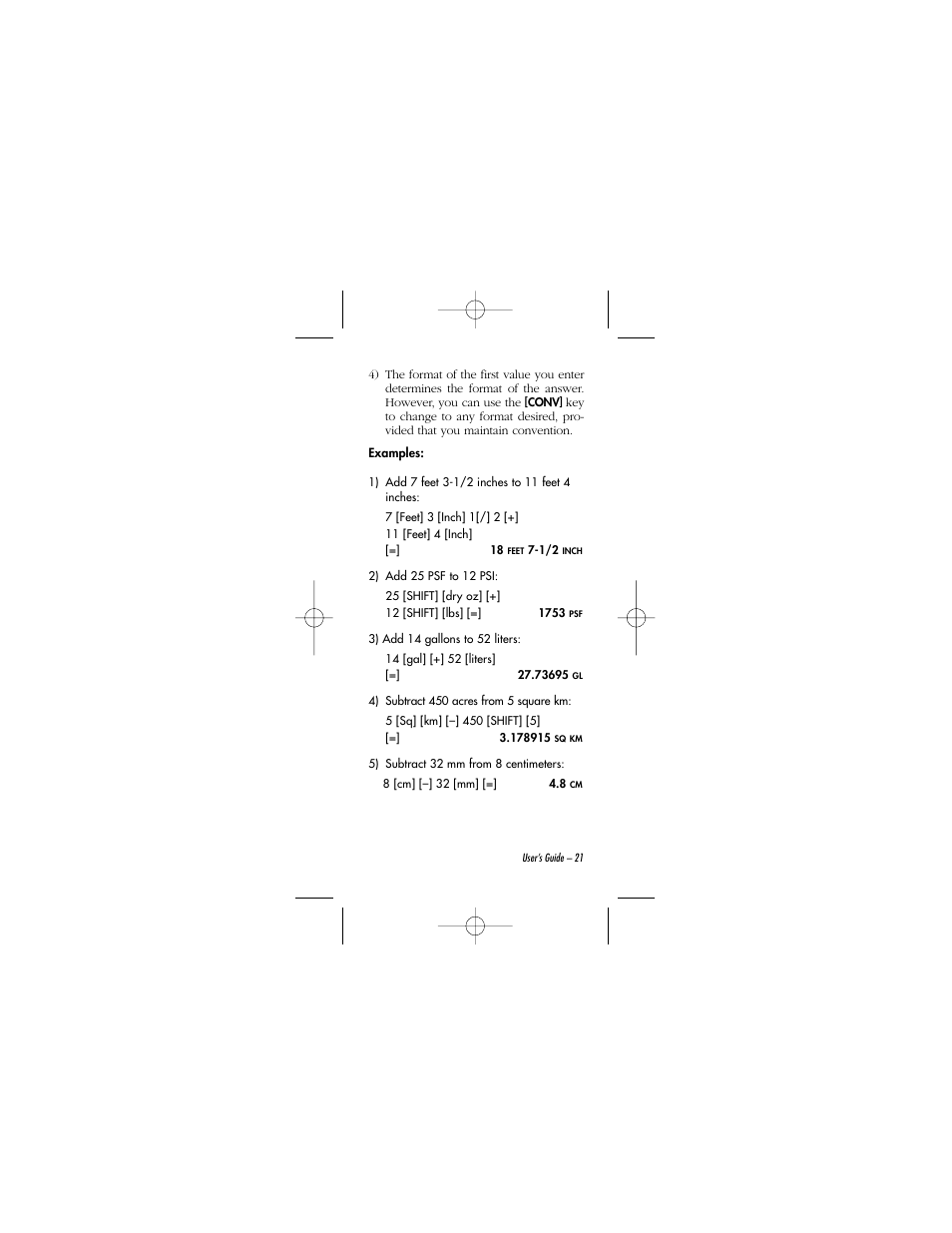 Calculated Industries 8015 User Manual | Page 21 / 64