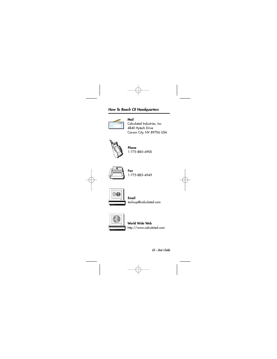 Calculated Industries 8015 User Manual | Page 63 / 64