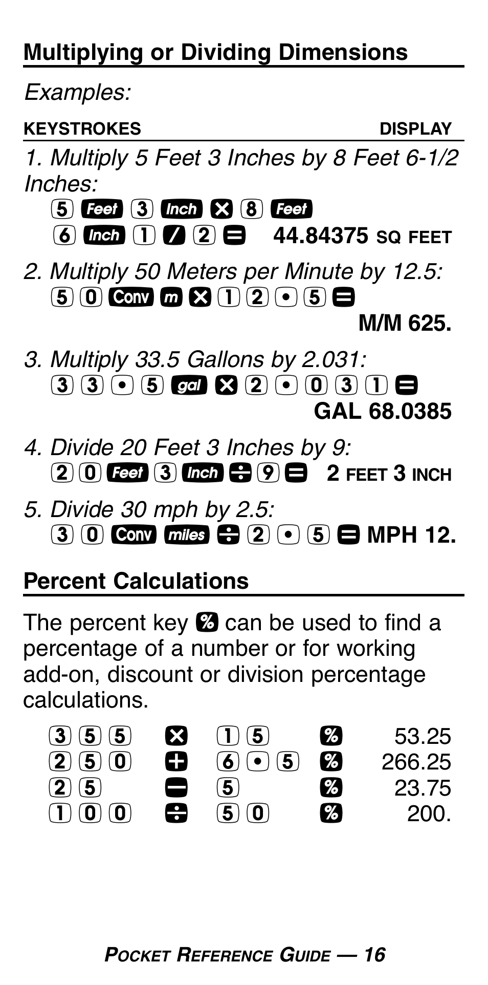 Calculated Industries 8025 User Manual | Page 20 / 47