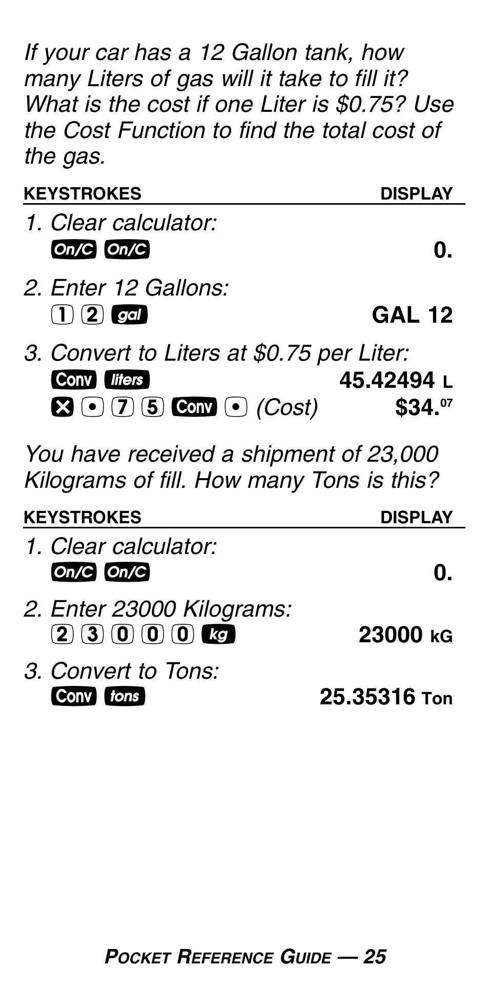 Calculated Industries 8025 User Manual | Page 29 / 47