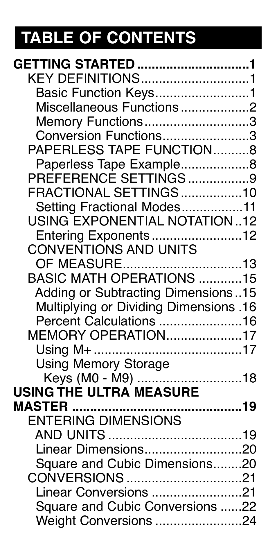 Calculated Industries 8025 User Manual | Page 3 / 47
