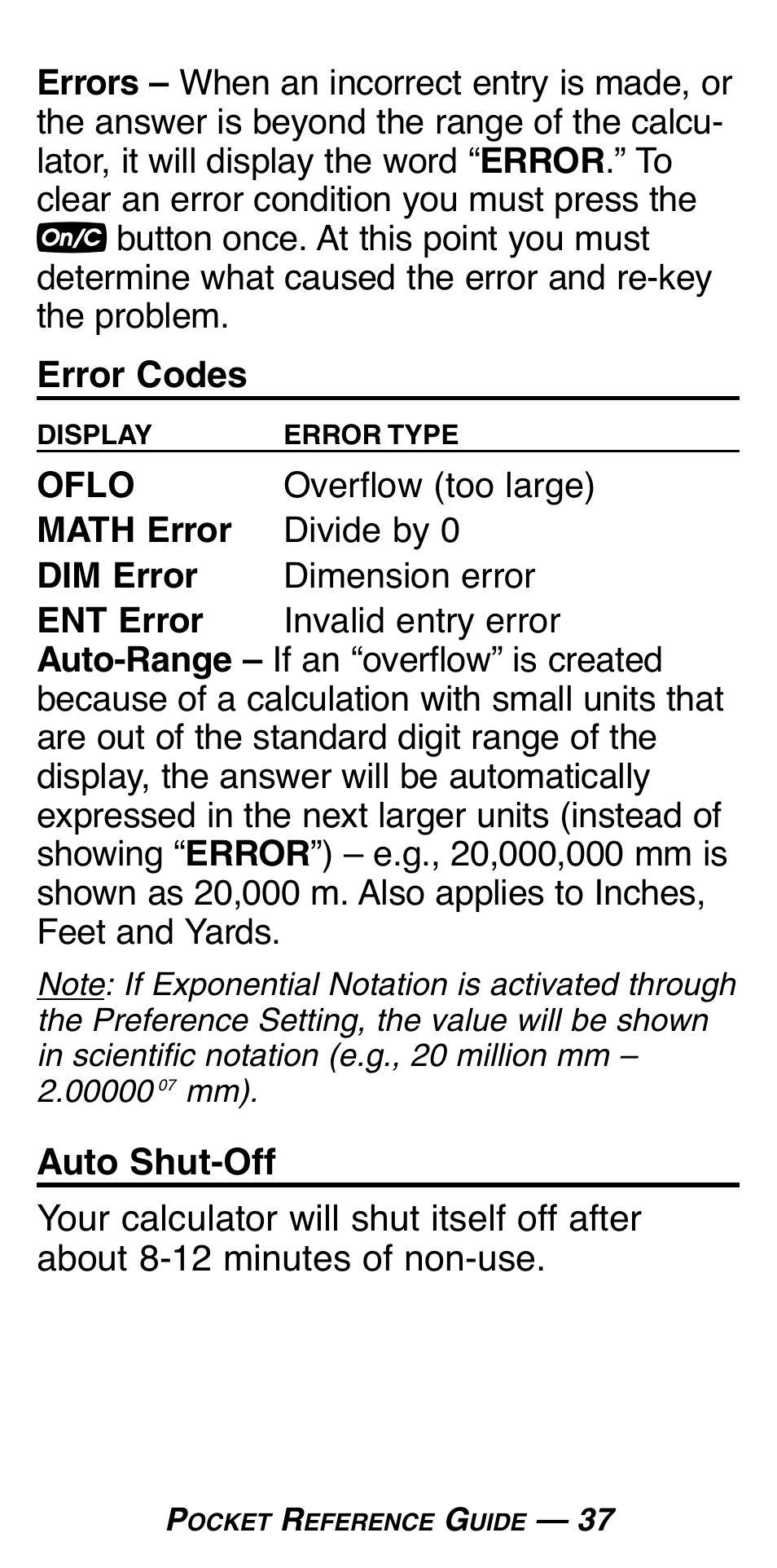 Calculated Industries 8025 User Manual | Page 41 / 47