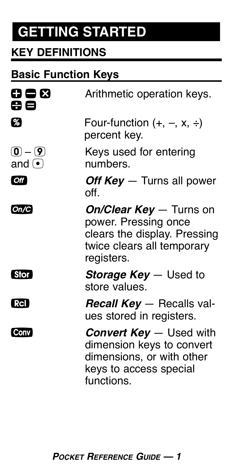 Getting started | Calculated Industries 8025 User Manual | Page 5 / 47