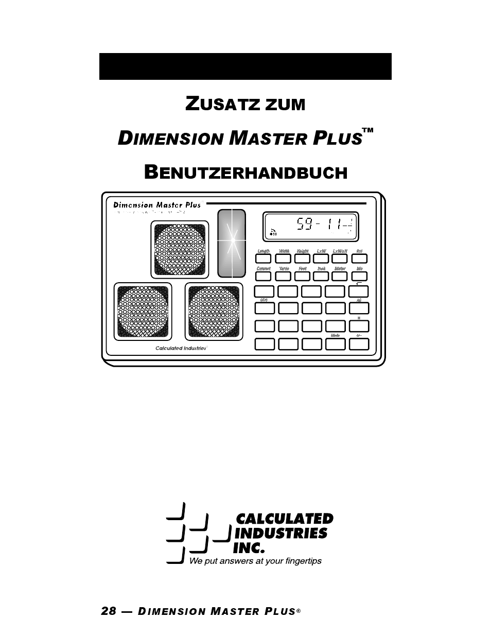 German (deutsch) addendum | Calculated Industries 3302 User Manual | Page 28 / 40