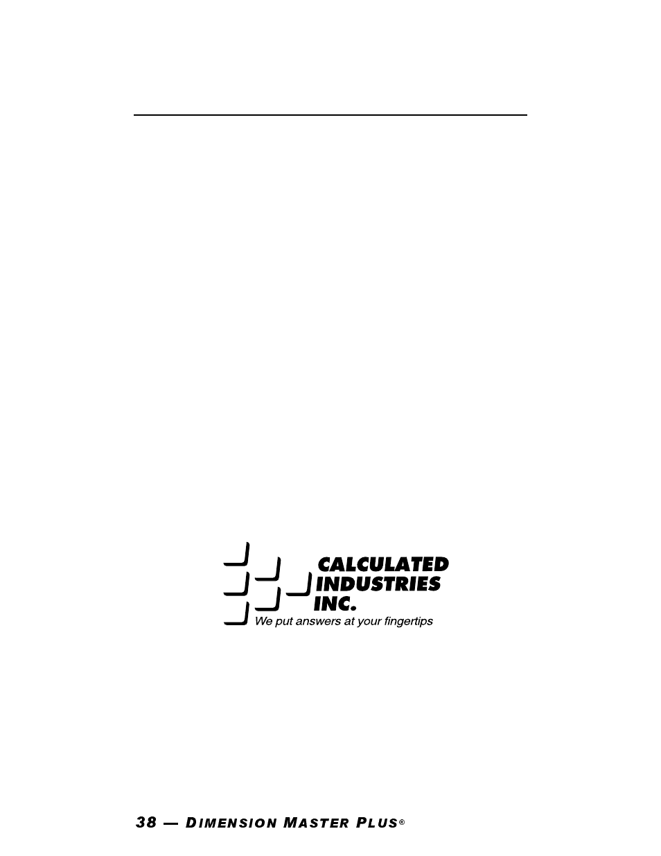 Calculated Industries 3302 User Manual | Page 38 / 40