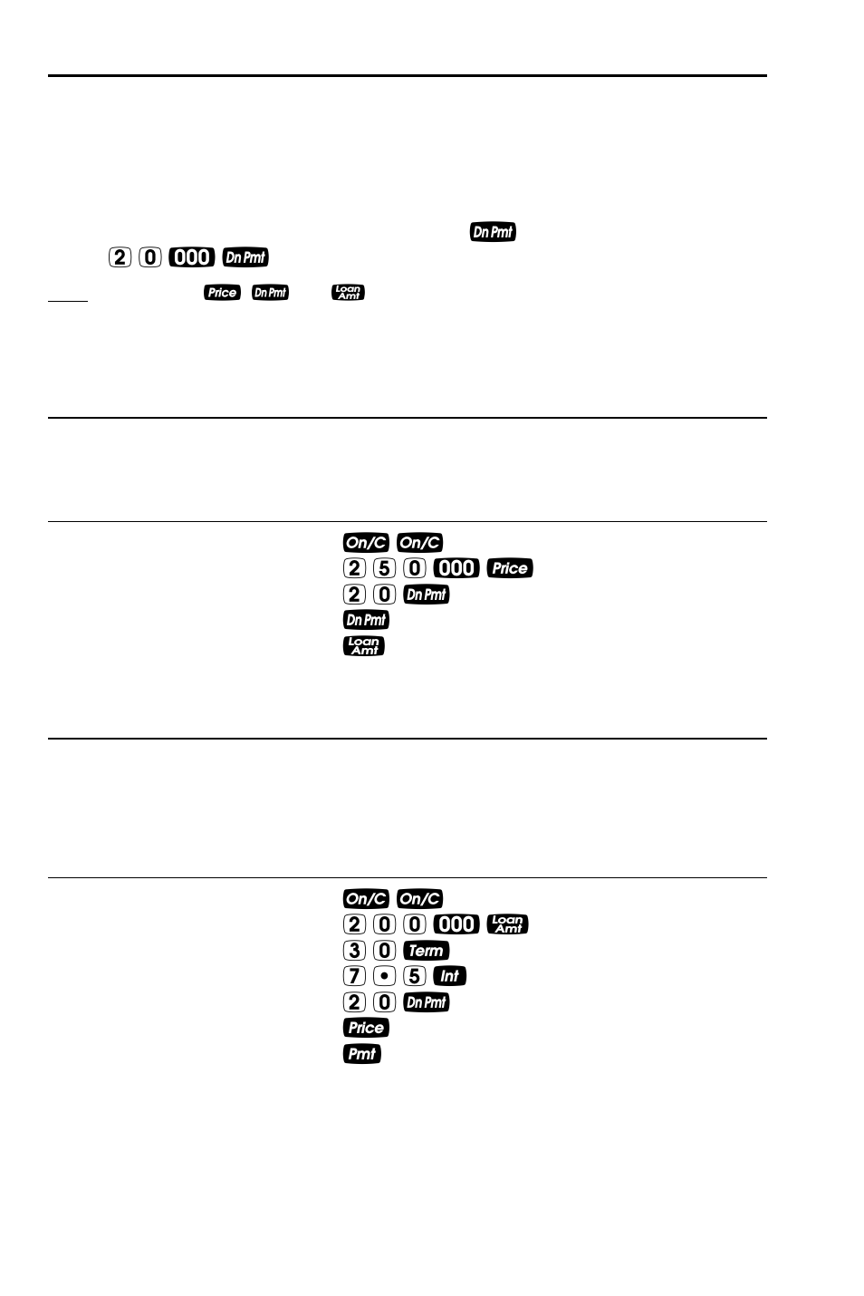 Sales price/down payment | Calculated Industries 3442 User Manual | Page 33 / 90