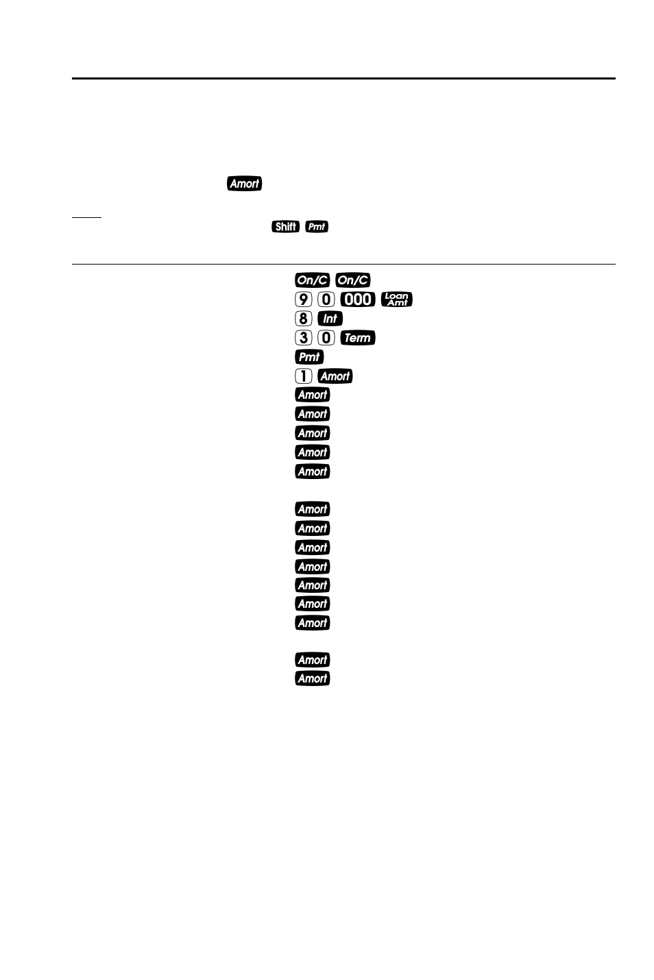 Using “next” feature, Amortization list for individual year(s) | Calculated Industries 3442 User Manual | Page 48 / 90