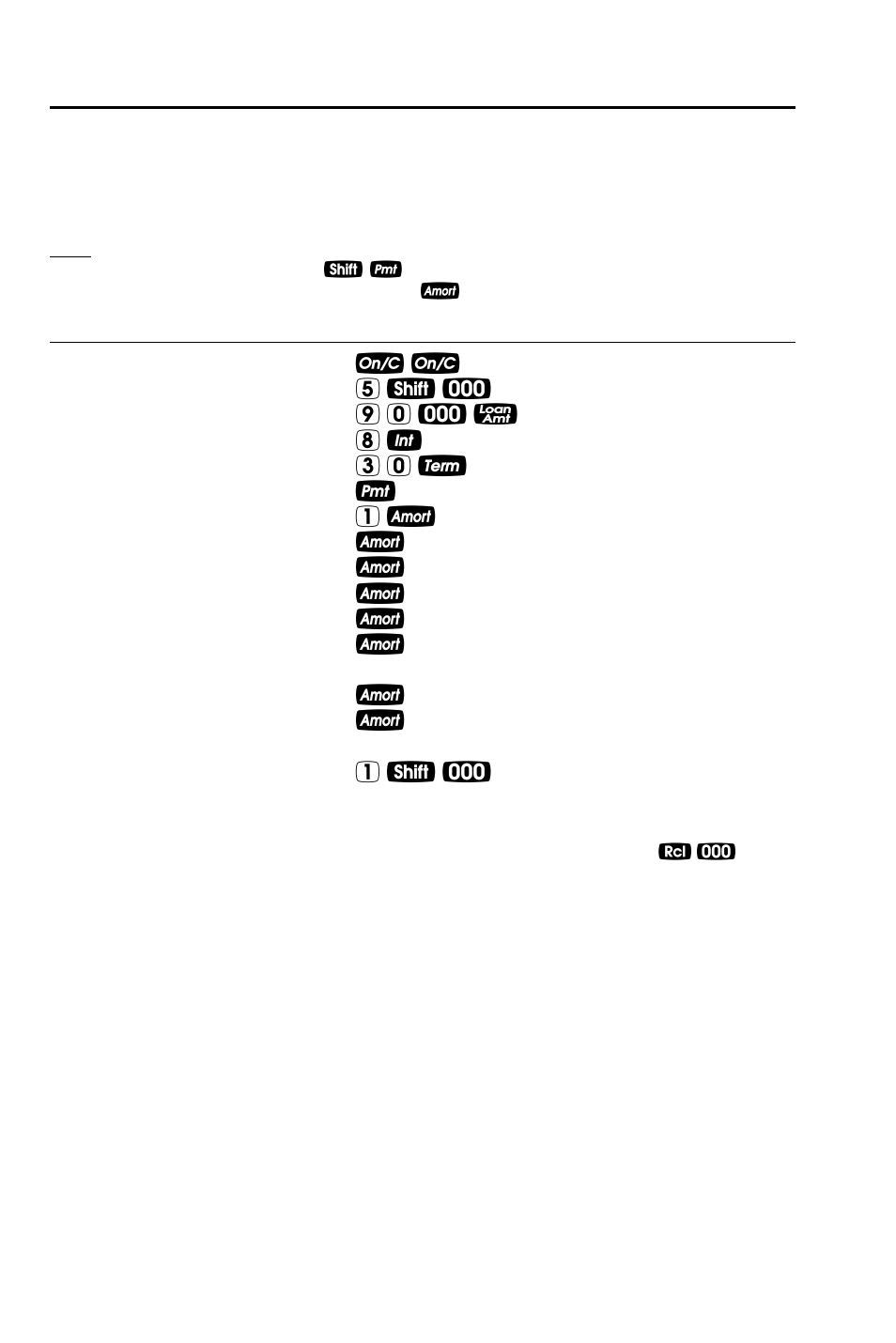 Using month offset, Amortization list for individual year(s) | Calculated Industries 3442 User Manual | Page 49 / 90