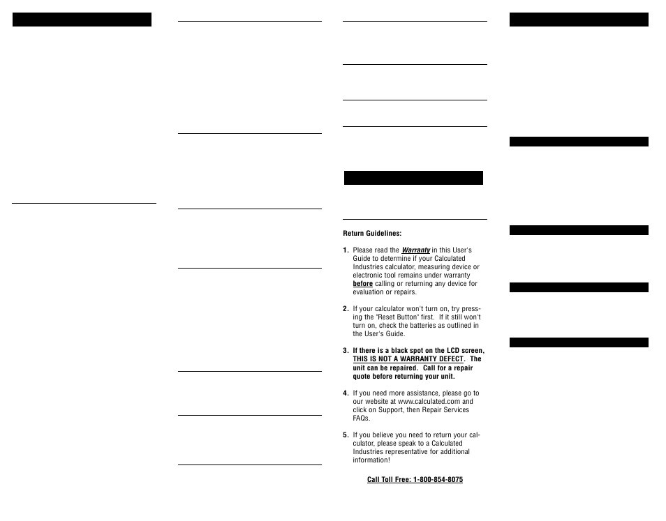 Calculated Industries 3265 User Manual | Page 2 / 2