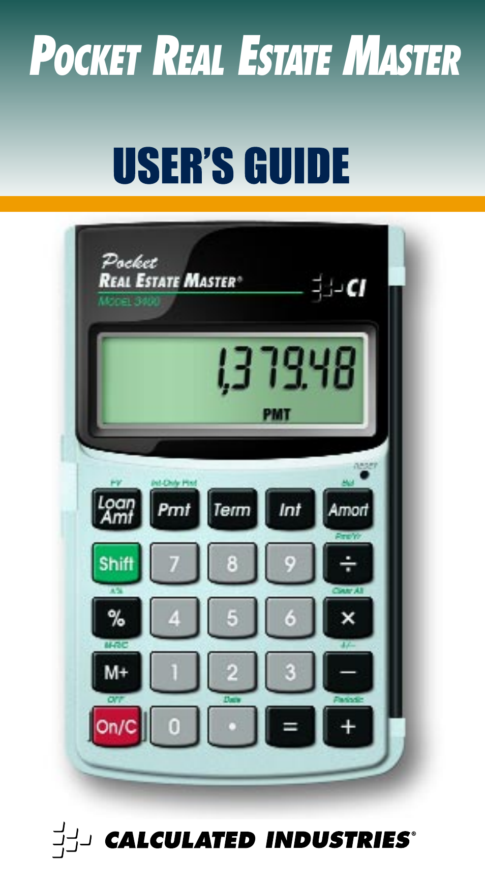 Calculated Industries 3400 User Manual | 20 pages