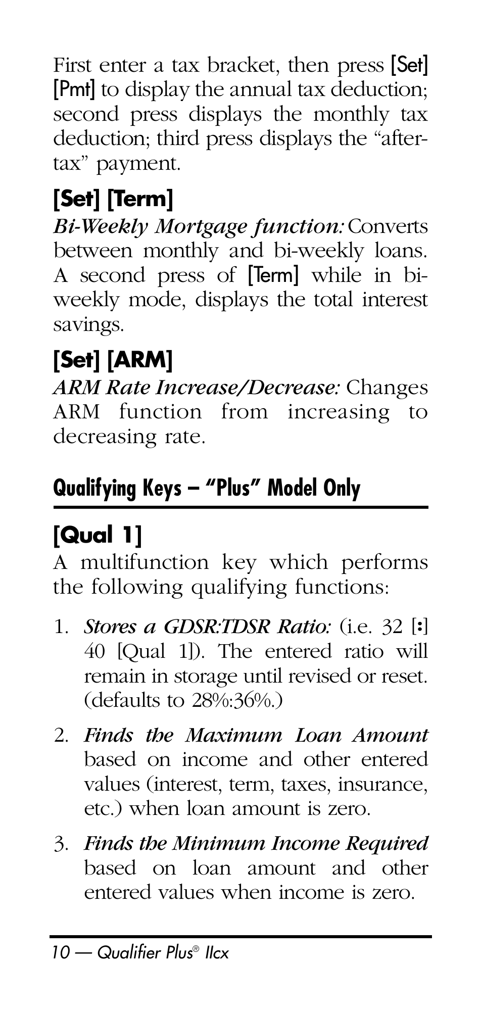Calculated Industries 3126 User Manual | Page 10 / 64