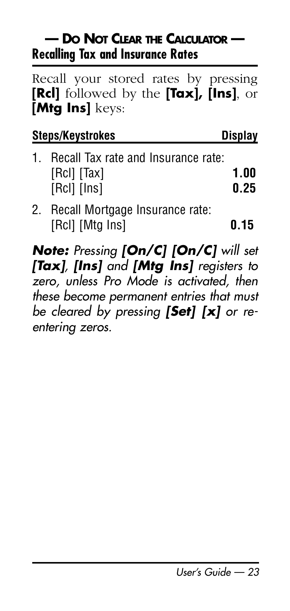 Calculated Industries 3126 User Manual | Page 23 / 64
