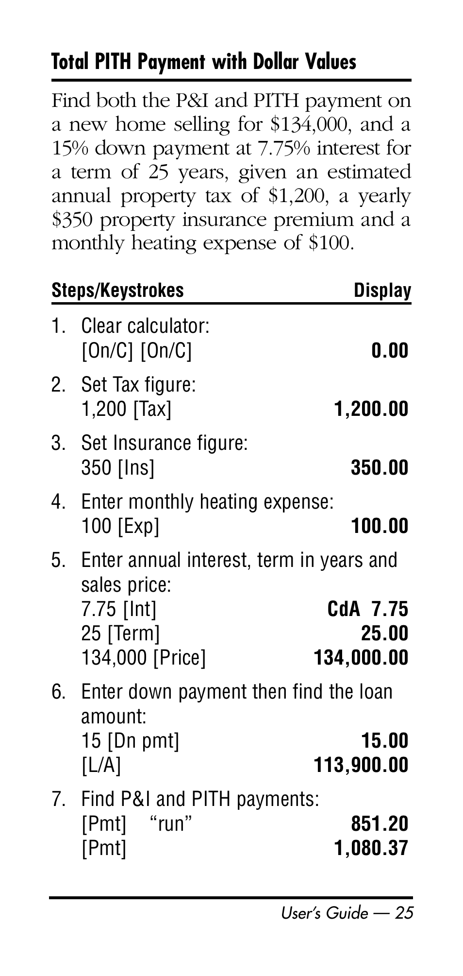 Calculated Industries 3126 User Manual | Page 25 / 64