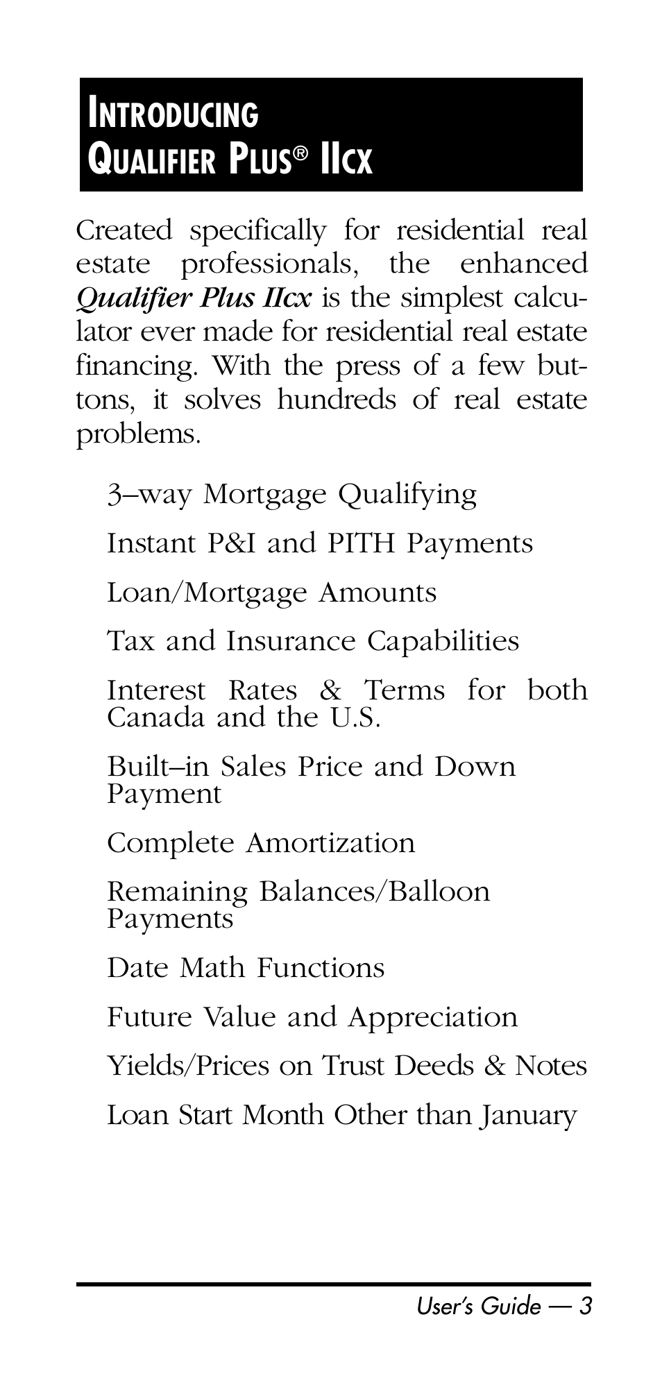 Calculated Industries 3126 User Manual | Page 3 / 64